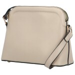 Trendy dámská koženková crossbody kabelka Dagoma, krémová