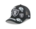 New Era Pánská kšiltovka Las Vegas Raiders NFL 9FORTY M-Crown A-Frame Trucker All Over