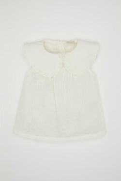 DEFACTO Baby Girl Big Collar Sleeveless Blouse