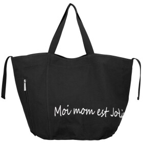 Trendy textilní dámská kabelka na rameno Bellinda, černá