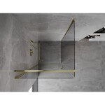 MEXEN/S - Mist-B sprchový kout dveře křídlové 90 x 90, transparent, zlato 8A2T-090-090-50-00
