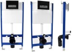 REA - Podomítkový modul pro WC závěsné mísy s tlačítkem F Chrome KPL-90010