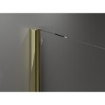 MEXEN/S - Velar sprchový kout, posuvné dveře 130 x 80 cm, dekor, zlato 871-130-080-31-50