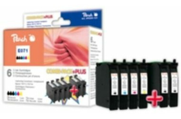 Peach T0711-T0714 alternativní cartridge / 2x7.4 , 3x5.5 ml/ Combi-Pack Plus (313311)