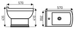 KERRA - Bidet stojící Kleopatra 12 5907548101242
