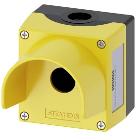 Siemens 3SU1801-0AA00-0AC2 prázdné pouzdro 1 instalační pozice, s ochranným límcem (d x š x v) 85 x 85 x 112.5 mm žlutá 1 ks