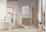 Koupelnová sestava s umyvadlem Ceramia Lea 61,5x55x41,7 cm dub LEASET60D LEASET60D