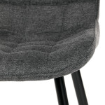 Jídelní židle, šedá, látka, HC-462 GREY2