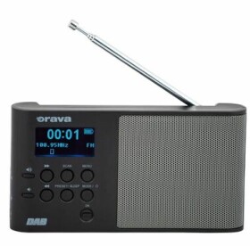 Digitální rádio DAB/FM přenosné černé