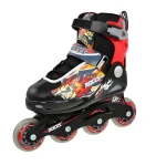 Roces COMPY 5.0 Boy černá, červená / Kolečkové brusle / vel. S (30-33) / ABEC 3 / kolečka 64x24 mm