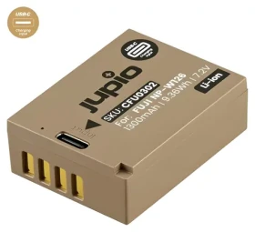 JUPIO NP-W126S Ultra C / Akumulátor pro Fuji / 1300 mAh / USB-C (CFU0302)