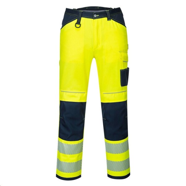 Kalhoty PW3 Hi-Vis pasové reflexní žluto-modré 52 žluto-modré