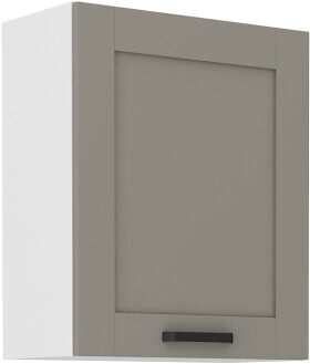 Horní skříňka Luna 60 G-72 1F Barva korpusu: Bílá, Barva dvířek: Clay Grey