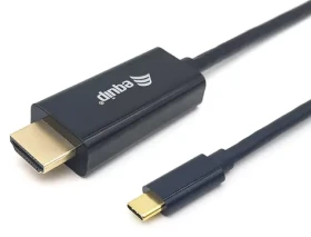 Equip černá / Redukce / USB-C / HDMI / 4K/30Hz / 3 m (133413)
