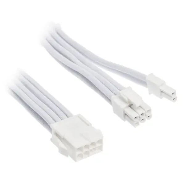 SilverStone Prodlužovací kabel 8-Pin-PCIe na 6+2-Pin-PCIe V2 - 250mm bílá (SST-PP07E-PCI8W-V2)
