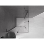 MEXEN/S - Velar L Duo sprchový kout, posuvné dveře 100 x 100, transparent, grafit kartáčovaná 871-100-100-02-03-66