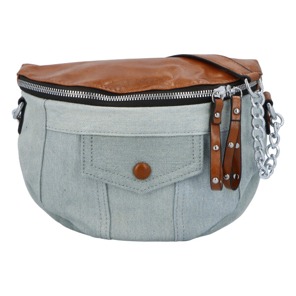 Retro jeansová ledvinka Roy4l, hnědá