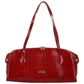 Módní dámská kabelka na rameno Coveri Saimi, červená