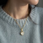 ELENYS Reverso – pozlacený náhrdelník 18K žluté zlato Délka: 39+5 cm / max. 44 cm