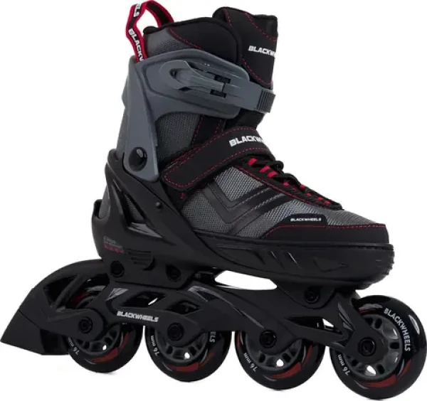 BLACKWHEELS Kolečkové brusle Playful šedé / Rekreační / Nastavitelné / vel. 36-39
