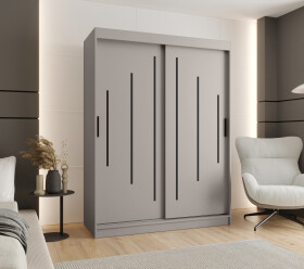 Šatní skříň Abi Rubino Y Rozměry: 150 cm, Barva korpusu + barva dveří: Kašmír