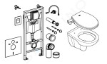 GROHE Solido Set předstěnové instalace, klozetu sedátka Ceramic, softclose, tlačítko Even, chrom