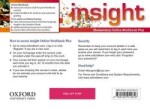 Insight Elementary Online Workbook &amp; Online Practice (Access Code Card)