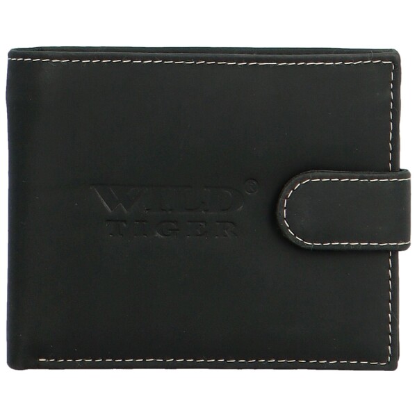 Pánská kožená peněženka WILD Parwen, černá