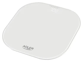 Adler AD 8188 bílá / Osobní váha / do 180 kg / LED displej / tvrzené sklo / 3x AAA (AD 8188)