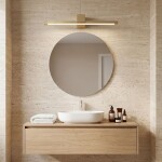 Koupelnové nástěnné LED svítidlo SWE047-1W 60cm GOLD BRUSH OSW-20147