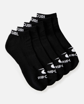 Rip Curl BRAND ANKLE 5-PK black pánské kotníkové ponožky