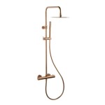 Sprchový systém SAT Aurum s termostatickou baterií broušený rose gold SATSSTKAURBRG SATSSTKAURBRG