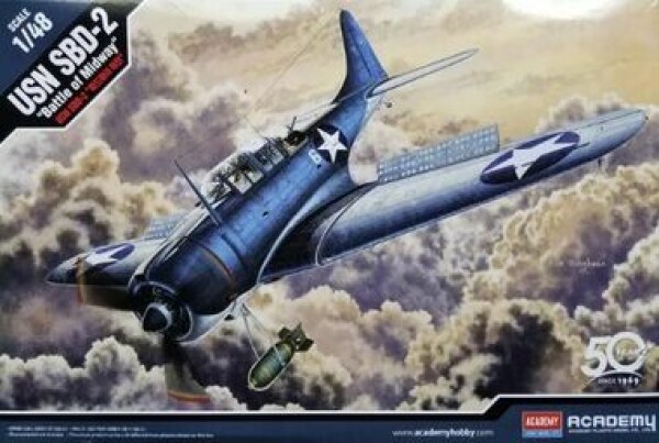 Academy Model Kit letadlo 12335USN SBD 2 Midway 1:48