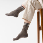 Dámské merino ponožky SMARTWOOL Women's Everyday Courtside Texture Tall, Taupe velikost: 34-37 (S)