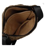 Dámská prošívaná crossbody kabelka s třásněmi Yana, hnědá