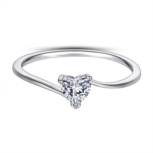 LUNICA Stříbrný prstýnek SRDÍČKO Velikost prstenu: 9 (EU: 59-61) 0596_9