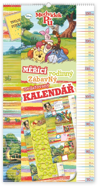 Kalendář - W. Disney Medvídek Pú - měřící kalendář - nedatovaný