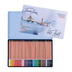 Nevskaya Palitra White Nights akvarelové pastelky sada 36 ks v