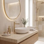 REA - Koupelnová baterie Grace Brush Gold High REA-B8939