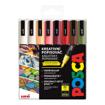 Posca sada popisovačů PC-3M, AUTUMN, 0,9 - 1,3 mm, mix zemitých tónů (8 ks)