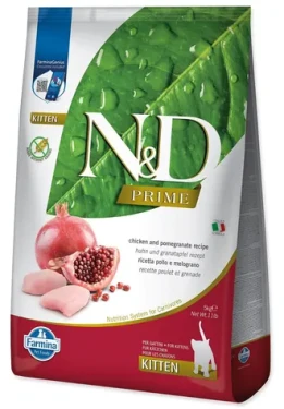 ND Kitten Prime Chicken Pomegranate 5 kg / Granule pro kočky / pro koťata / bez obilovin (L3-00014)
