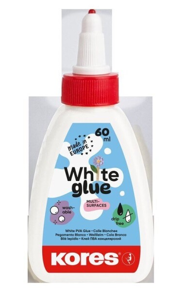 White glue 60 ml, rychlouzávěr, lepí i dřevo