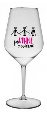 POVINNÉ CVIČENÍ - čirá nerozbitná sklenice na víno 470 ml