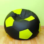 FRONTI Sedací vak - míč 80 cm - černá + zelená