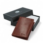 Luxusní pánská kožená peněženka Diviley Loránt, hnědá