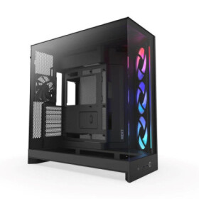 NZXT skříň H9 Flow RGB dvoukomorová ATX / 1x140 RGB mm / 1x 120mm RGB fan / prosklená / černá EDF_558075