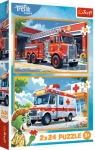 TREFL Puzzle Treflíci: Záchranářská auta