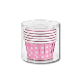 Dortisimo Košíčky na muffiny pevné růžové s puntíky (6 ks)