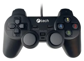 C-TECH Callon / Gamepad pro PC PS3 / 2x analog / X-input / vibrační / 1,8m kabel / USB (GP-05)