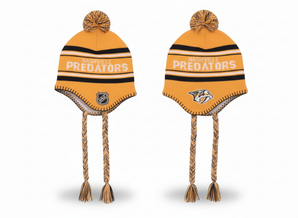 Outerstuff Dětská zimní čepice Nashville Predators NHL Jacquard Tassel